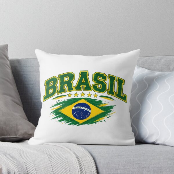 Item preview, Vintage Brazilian Flag Graphic  Brazil Pride Brasil Brush Style  designed and sold by JrNergal.