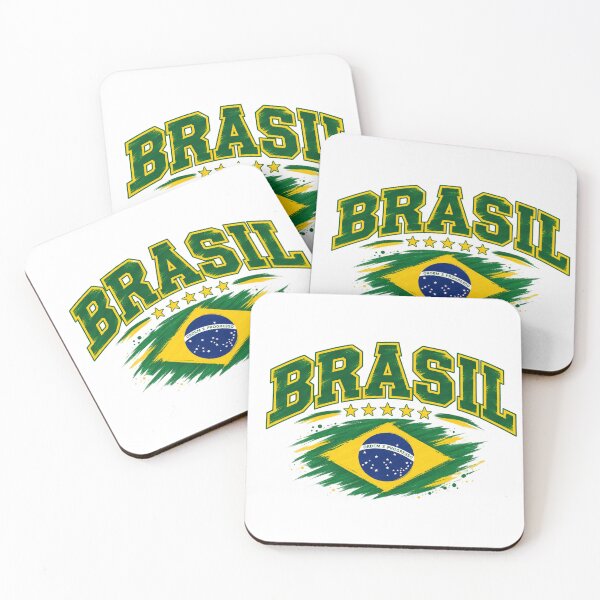 Item preview, Vintage Brazilian Flag Graphic  Brazil Pride Brasil Brush Style  designed and sold by JrNergal.