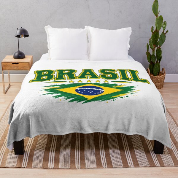 Item preview, Vintage Brazilian Flag Graphic Brazil Pride Brasil Brush Style designed and sold by JrNergal.