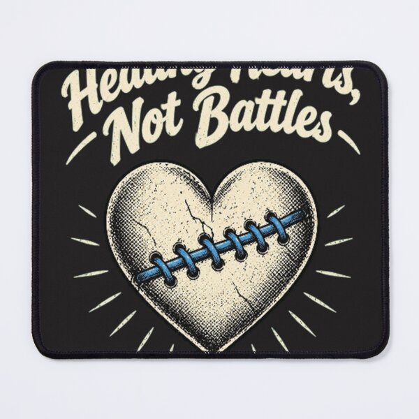 Item preview, Healing Hearts, Not Battles – Compassionate Quote Design designed and sold by RokomariFabric.