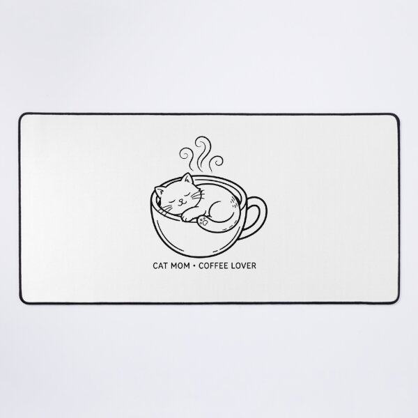 Item preview, Fueled by Cats and Coffee Cute Chubby Cat in Mug Cat Mom T-Shirt designed and sold by ismai6.
