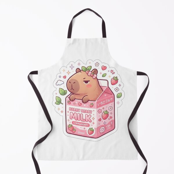 Item preview, Kawaii Capybara Strawberry Milk Carton Sticker | Cute Y2K Berry Milk Box Sticker designed and sold by HOODYBUDSTYLES.