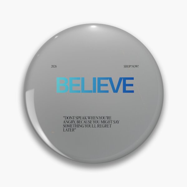 Item preview, Believe Inspirational Anger Control Quote Design designed and sold by Mr besho.