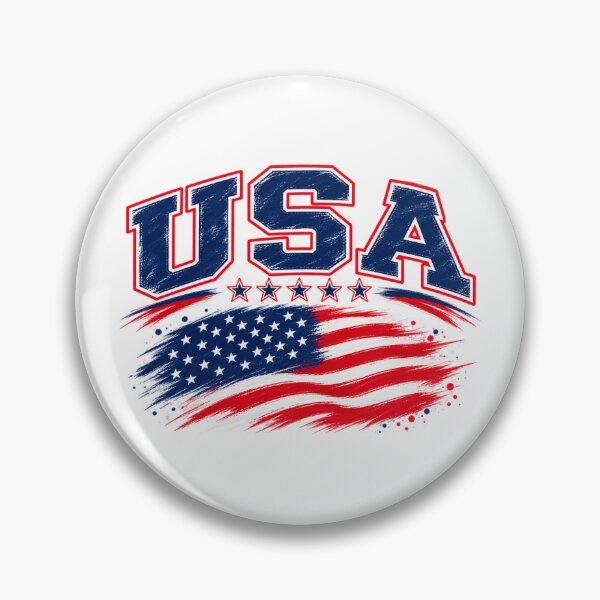 Item preview, USA Vintage Brush Flag – American Pride Patriotic Graphic designed and sold by JrNergal.