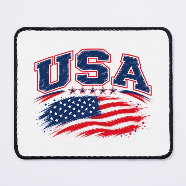Item preview, USA Vintage Brush Flag – American Pride Patriotic Graphic designed and sold by JrNergal.