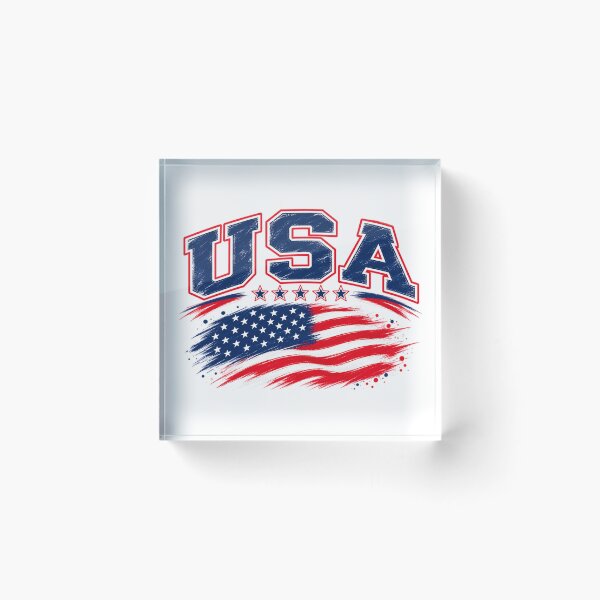 Item preview, USA Vintage Brush Flag – American Pride Patriotic Graphic designed and sold by JrNergal.