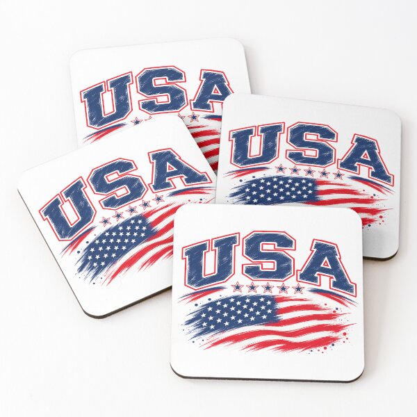 Item preview, USA Vintage Brush Flag – American Pride Patriotic Graphic designed and sold by JrNergal.