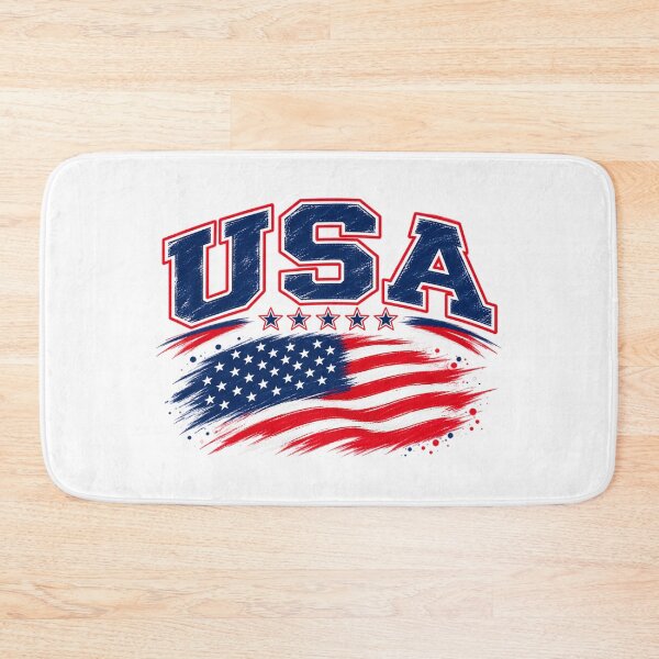Item preview, USA Vintage Brush Flag – American Pride Patriotic Graphic designed and sold by JrNergal.