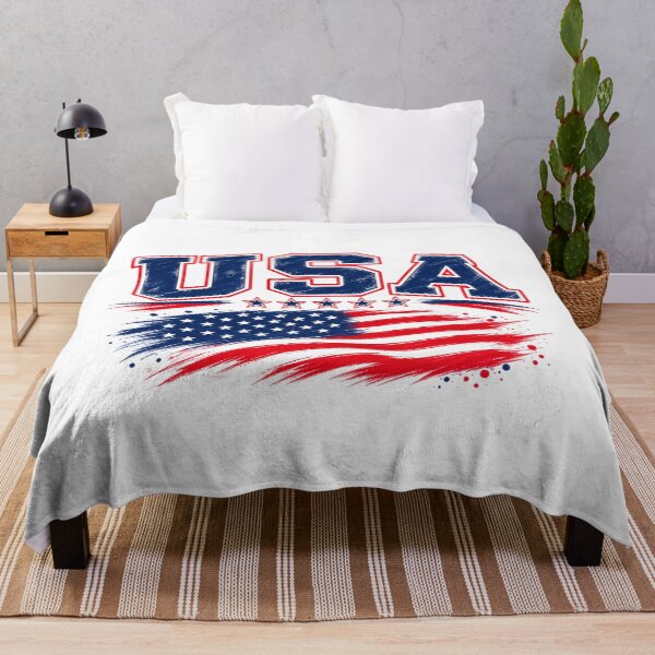 Item preview, USA Vintage Brush Flag – American Pride Patriotic Graphic designed and sold by JrNergal.
