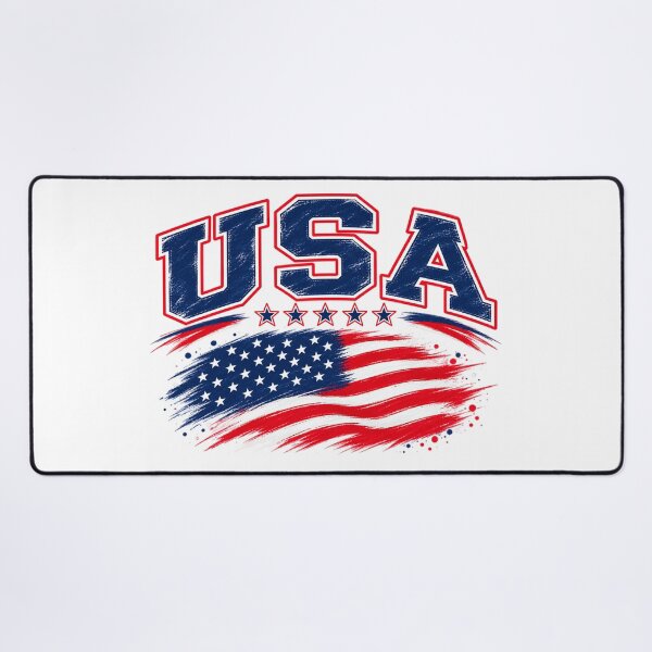 Item preview, USA Vintage Brush Flag – American Pride Patriotic Graphic designed and sold by JrNergal.