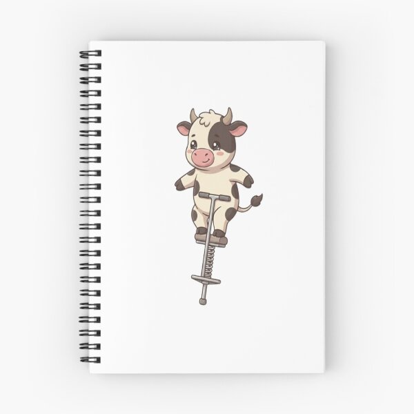 Item preview, Cute Cow Pogo Stick Jumping designed and sold by Ella_Sketch.