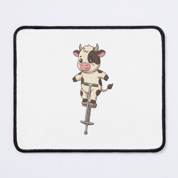 Item preview, Cute Cow Pogo Stick Jumping designed and sold by Ella_Sketch.