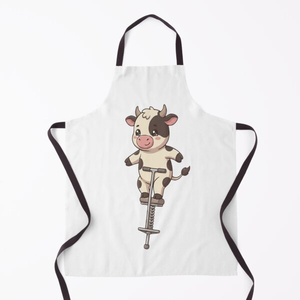 Item preview, Cute Cow Pogo Stick Jumping designed and sold by Ella_Sketch.