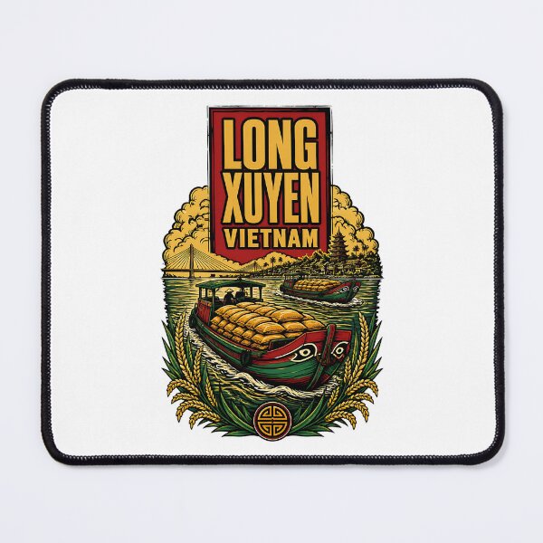 Item preview, Long Xuyen Vietnam Vintage Travel Tourism designed and sold by TravelersGems.