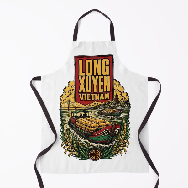 Item preview, Long Xuyen Vietnam Vintage Travel Tourism designed and sold by TravelersGems.