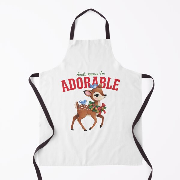 Item preview, Santa Knows I'm Adorable Cute Christmas Reindeer Birds designed and sold by Snifferius.