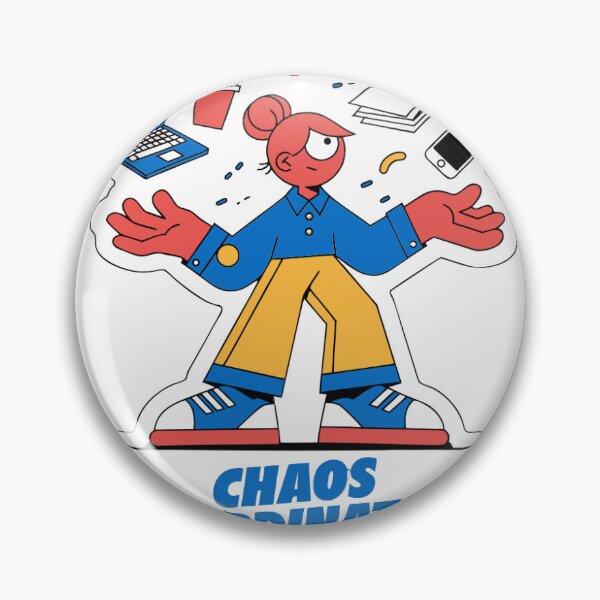 Item preview, Chaos Coordinator Funny Sticker designed and sold by Orillia.