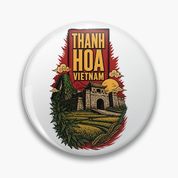 Item preview, Thanh Hoa Vietnam Vintage Travel Tourism designed and sold by TravelersGems.
