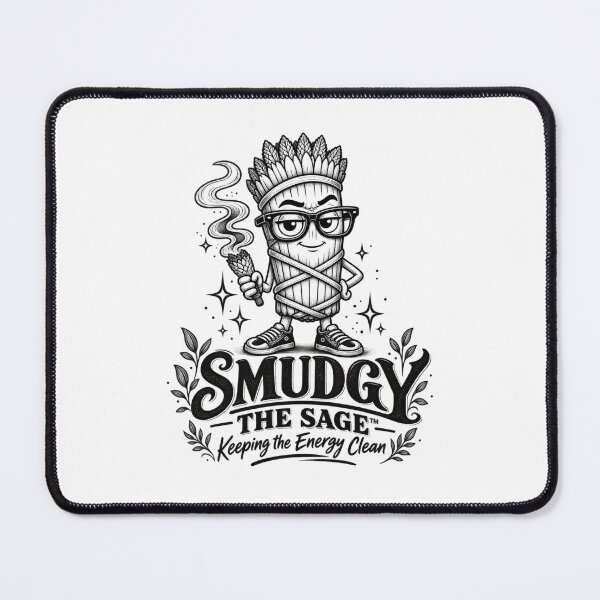 Item preview, Smudgy the Sage™ – Keeping the Energy Clean designed and sold by 11-Designs.