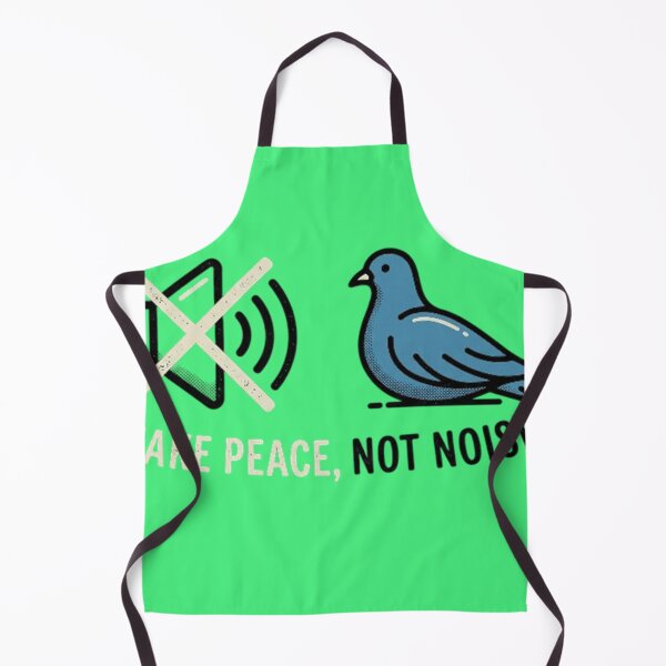 Item preview, Make Peace, Not Noise – Calming Quote Design designed and sold by RokomariFabric.