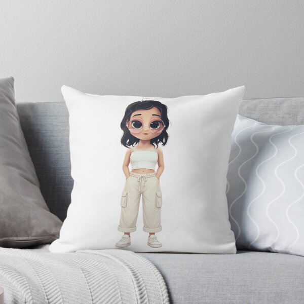 Item preview, Clean & Cool – White Cargo Pants Fashion Doll designed and sold by kitastylish.