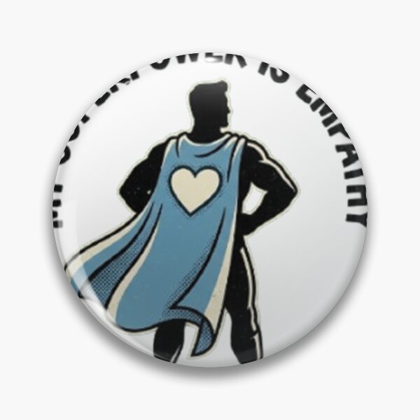 Item preview, My Superpower Is Empathy – Fun Empowering Quote Design designed and sold by RokomariFabric.