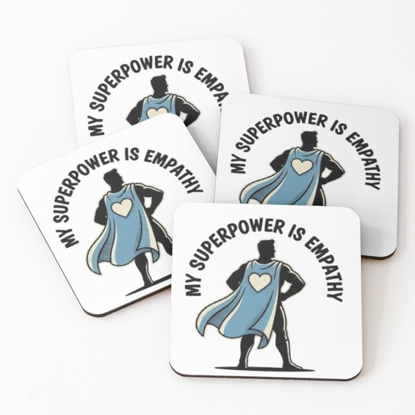 Item preview, My Superpower Is Empathy – Fun Empowering Quote Design designed and sold by RokomariFabric.