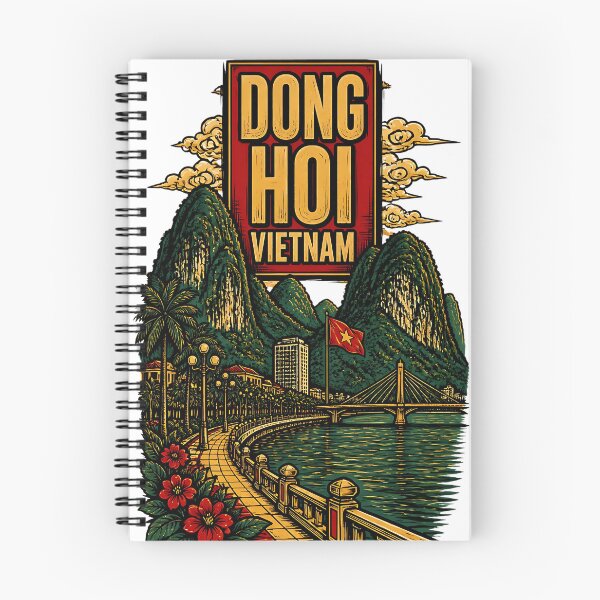 Item preview, Dong Hoi Vietnam Vintage Travel Tourism designed and sold by TravelersGems.