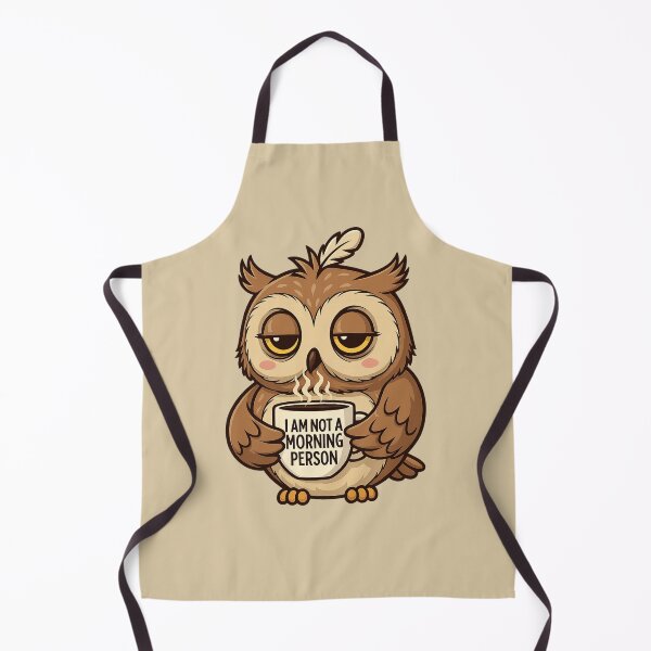 Item preview, I Am Not A Morning Person Tired Owl Coffee Lovers designed and sold by MascotFoundry.