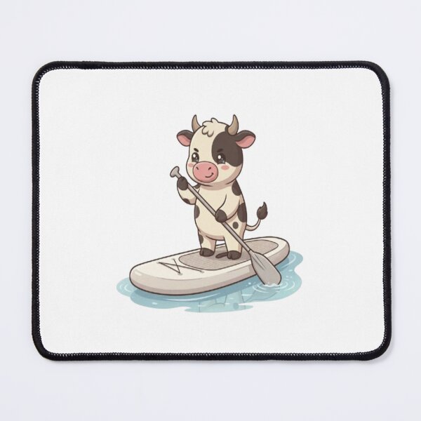 Item preview, Cute Cow Paddle Boarding Water designed and sold by Ella_Sketch.