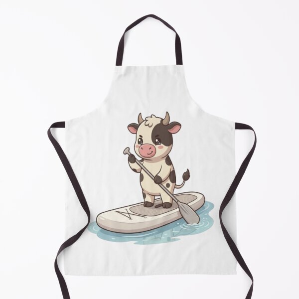 Item preview, Cute Cow Paddle Boarding Water designed and sold by Ella_Sketch.