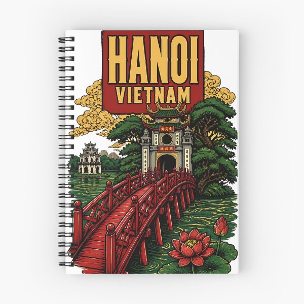 Item preview, Hanoi Vietnam Vintage Travel Tourism designed and sold by TravelersGems.