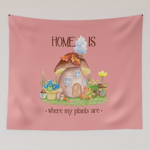 Item preview, Home Is Where My Plants Are - Positive Affirmation Tee for Anxiety Support designed and sold by TZehrfeldPhotos.