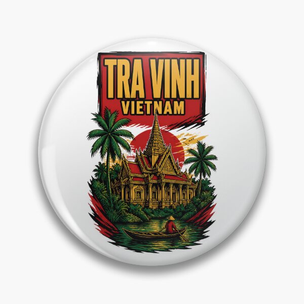 Item preview, Tra Vinh Vietnam Vintage Travel Tourism designed and sold by TravelersGems.