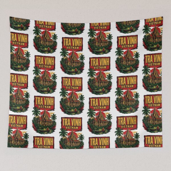Item preview, Tra Vinh Vietnam Vintage Travel Tourism designed and sold by TravelersGems.