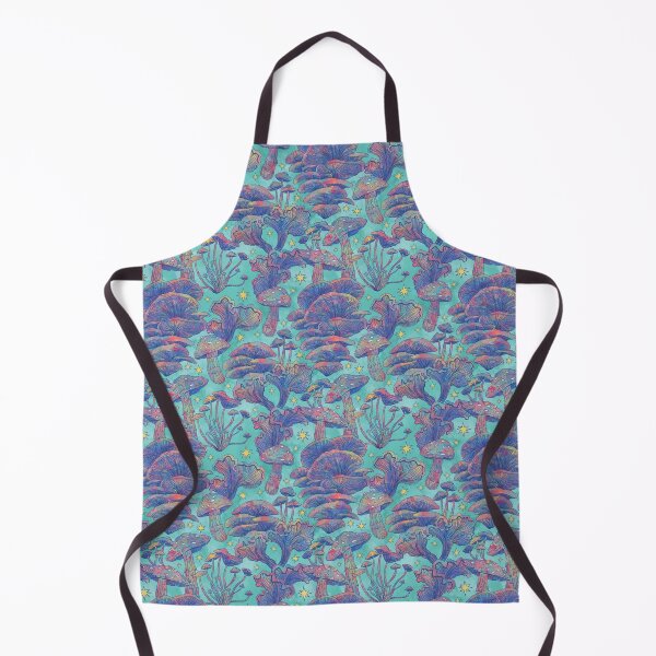 Item preview, Rainbow Mushrooms Blue designed and sold by inkedinred.