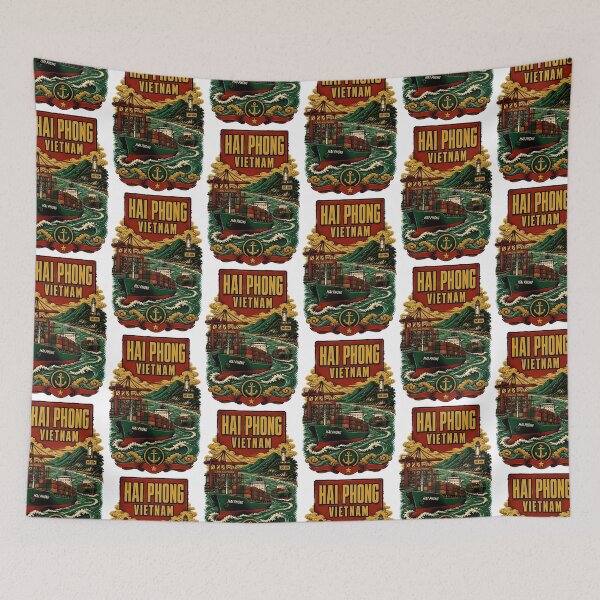 Item preview, Hai Phong Vietnam Vintage Travel Tourism designed and sold by TravelersGems.