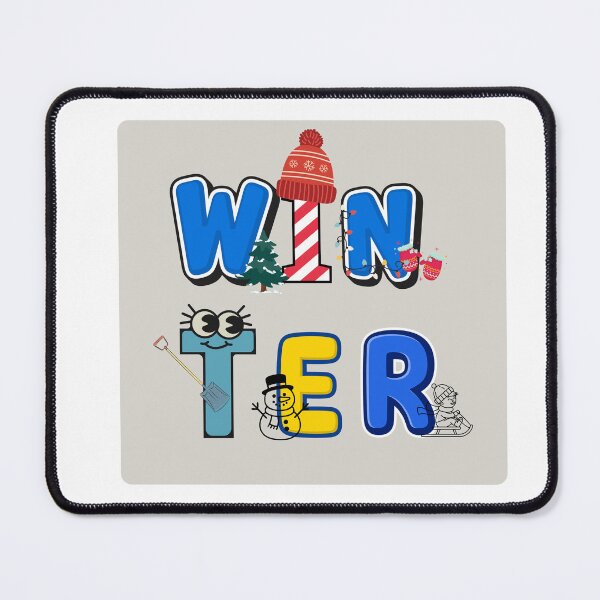 Item preview, Cute Cartoon Winter Word Art Typography designed and sold by regmiygears.