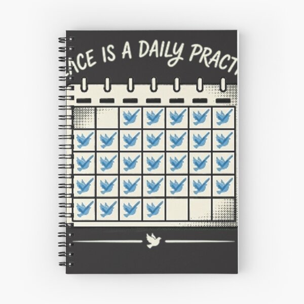 Item preview, Peace Is a Daily Practice – Mindfulness Quote Design designed and sold by RokomariFabric.