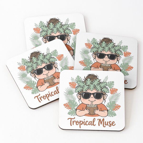 Item preview, Tropical Muse Summer Aesthetic Boho Palm Leaves Beach Vibe T-Shirt designed and sold by ismai6.