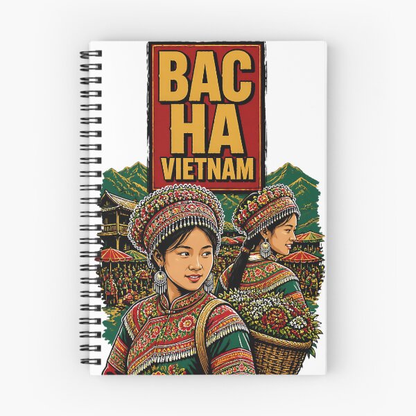 Item preview, Bac Ha Vietnam Vintage Travel Tourism designed and sold by TravelersGems.