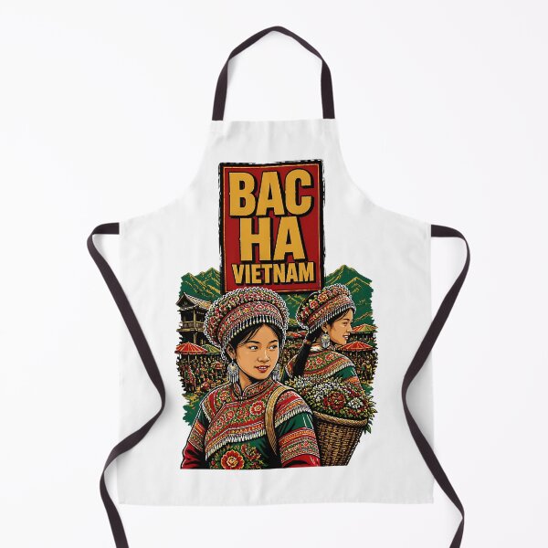 Item preview, Bac Ha Vietnam Vintage Travel Tourism designed and sold by TravelersGems.