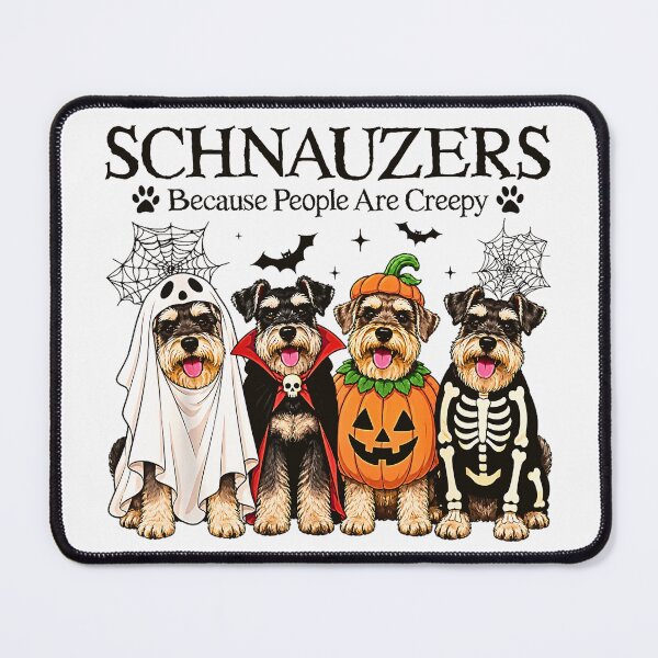 Item preview, Schnauzers Because People are Creepy Halloween Dog Costume designed and sold by Byhergawaa.