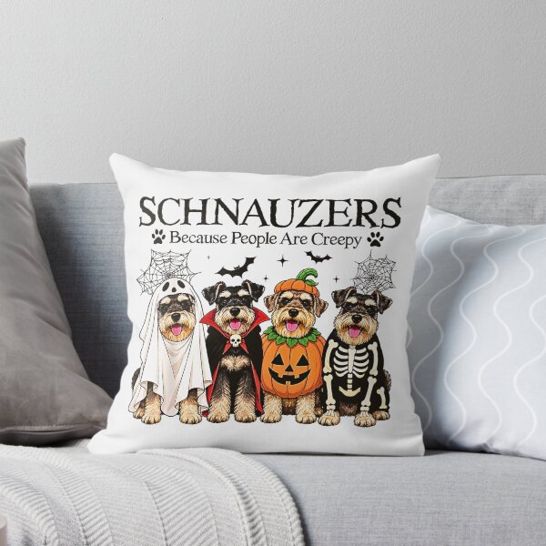 Item preview, Schnauzers Because People are Creepy Halloween Dog Costume  designed and sold by Byhergawaa.