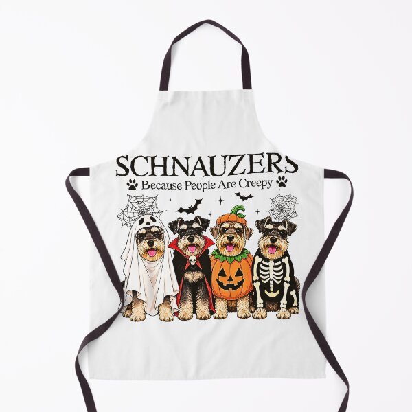 Item preview, Schnauzers Because People are Creepy Halloween Dog Costume  designed and sold by Byhergawaa.