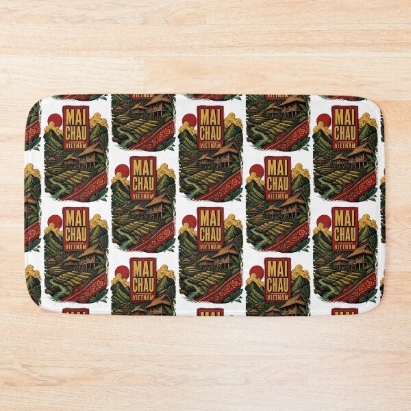 Item preview, Mai Chau Vietnam Vintage Travel Tourism designed and sold by TravelersGems.