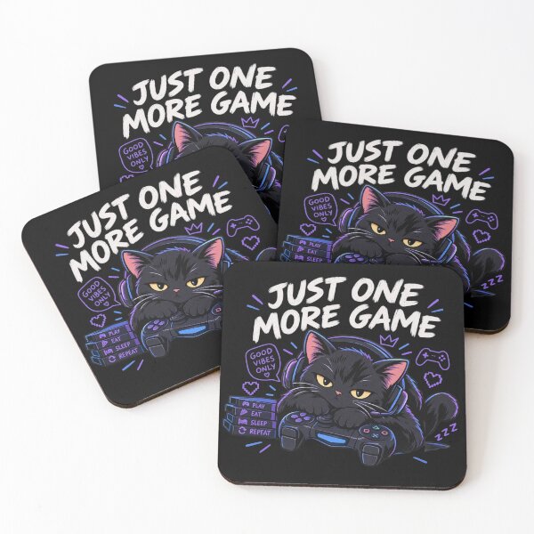Item preview, Just One More Game – Cat Gamer designed and sold by zmsl.