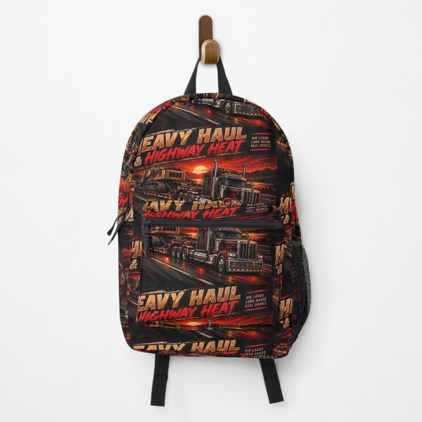 Item preview, Heavy Haul Highway Heat Trucker Shift Shirt designed and sold by StudioBilly3000.