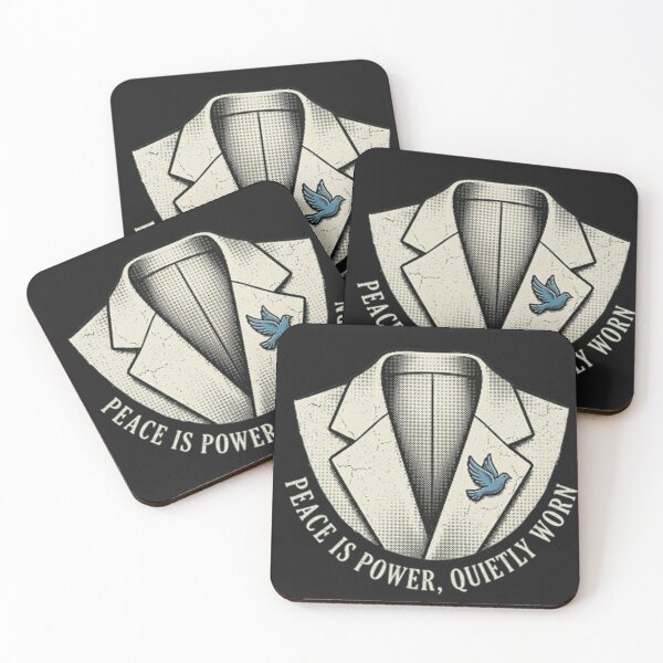 Item preview, Peace Is Power, Quietly Worn – Subtle Strength Quote Design designed and sold by RokomariFabric.