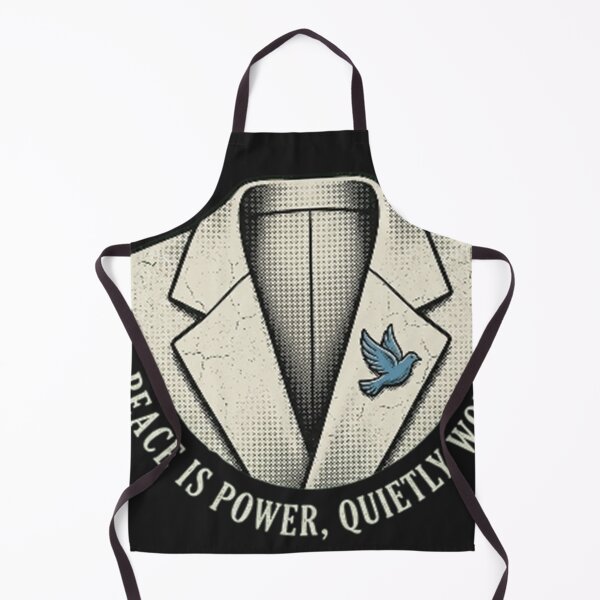 Item preview, Peace Is Power, Quietly Worn – Subtle Strength Quote Design designed and sold by RokomariFabric.